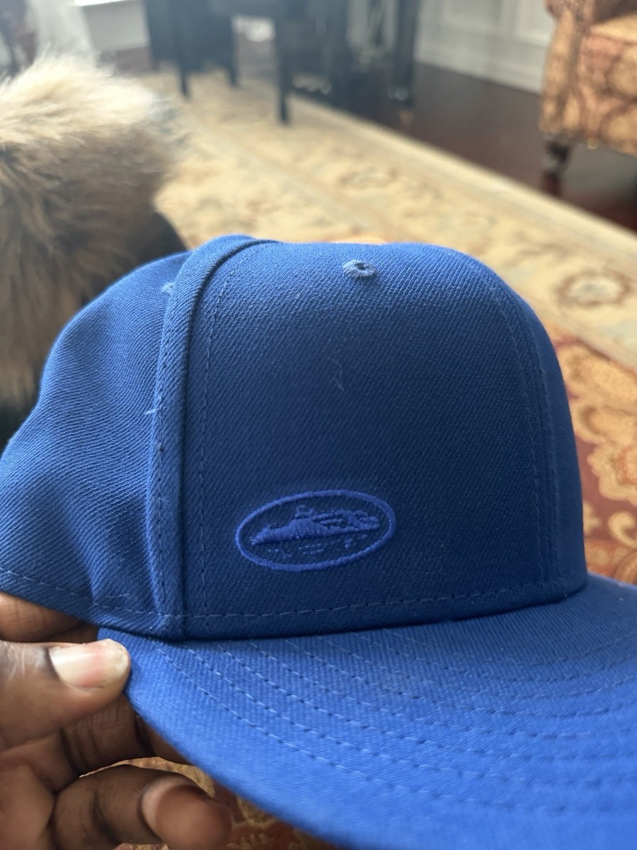 Corteiz New Era BLUE Spell Out Rare Fitted Hat Alcatraz CRTZ UK 7