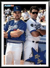 Mike Piazza / Eric Karros 1994 Fleer #713 Los Angeles Dodgers