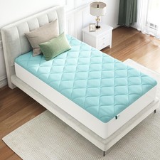 Cooling Mattress Topper Twin Size,Mattress Pad with Deep Pocket for 8-21" Mat...