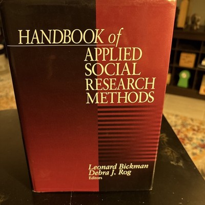 Handbook of Applied Social Research Methods by Debra J. ROG (1997, HC) VG, DC