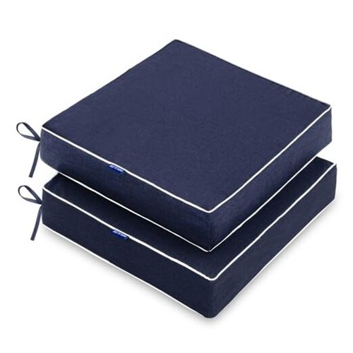 Outdoor Chair Cushions,Waterproof Seat Cushions for 19 x 19 x 3 Inch Navy