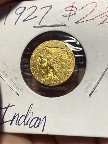 $2.5 1927 Indian Head Gold-Gem BU
