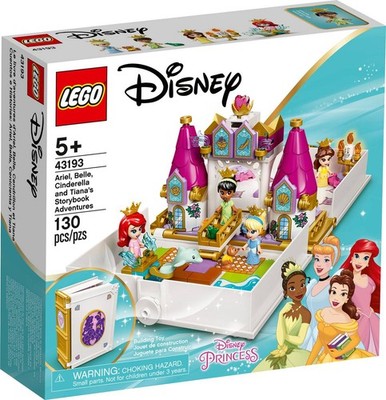 LEGO 43193 DISNEY PRINCESS Cuentos e Historias: Ariel, Bella, Cenicienta y Tiana
