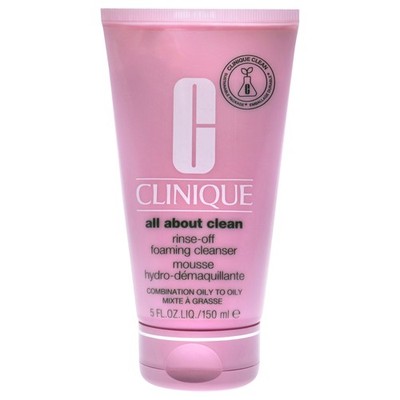 3 Pack Rinse Off Foaming Cleanser by Clinique for Unisex - 5 oz Cleanser