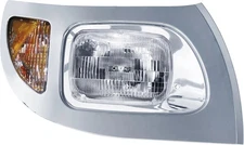 International 7300 7400 7600 7700 (03-2007) Chrome Headlight Passenger Side