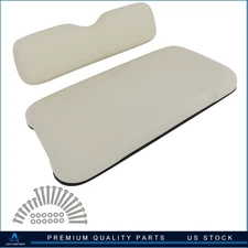 For EZGO TXT Golf Cart Front Cushion Set White