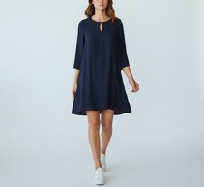 Cop Copine Robe Natuna Femme (EU) 40 Manches Longues Col Rond Mini Bleu