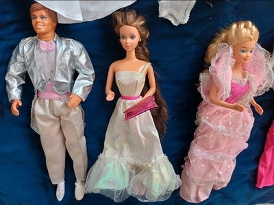 Ken Filmstar Barbie Dreams Glow 1980er Puppen Doll + 1 weitere Barbie