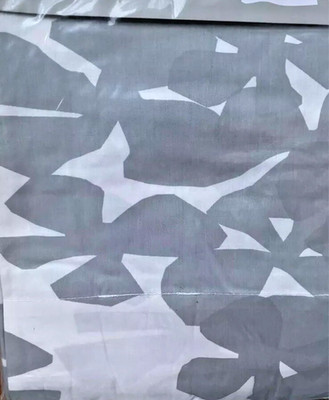 Ikea PETRA Window Drapes Curtains 57x118  Gray White Modern Cotton NEW One Pair