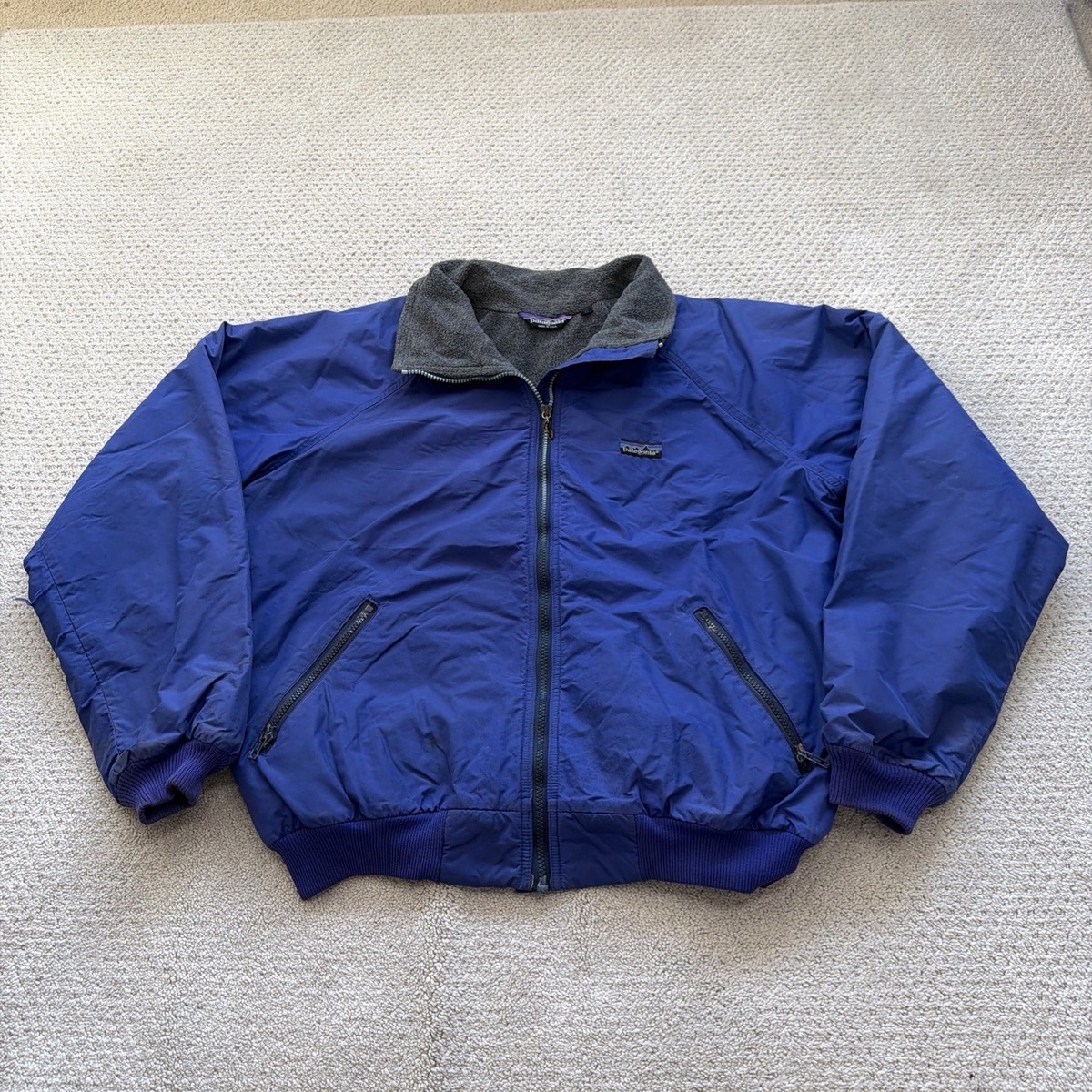 Vintage Patagonia Shelled Synchilla Jacket Mens XL Purple Fleece
