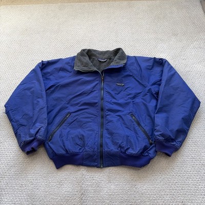 Vintage Patagonia Shelled Synchilla Jacket Mens XL Purple Fleece