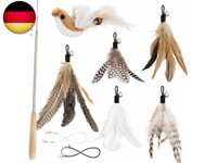 Katzenangel Stabil Mit Ausziehbarem Stab - Katzenspielzeug Set Mit 5