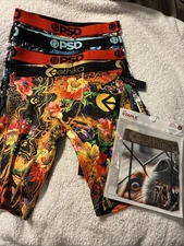 Mens Boxer Briefs Lot Of 5 Size Small PSD /ethika
