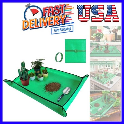 Large Repotting Mat for Plant Transplanting and Mess Control 39.5''x 31.5'' Thi...
