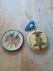 2 PINS- APPEAR TO BE CIVIL WAR ERA RELATED- fair condition- INCLUD. GAR VETERAN