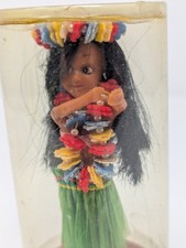 Vintage Hawaiian Hula Girl Souvenir Doll in Original Tube