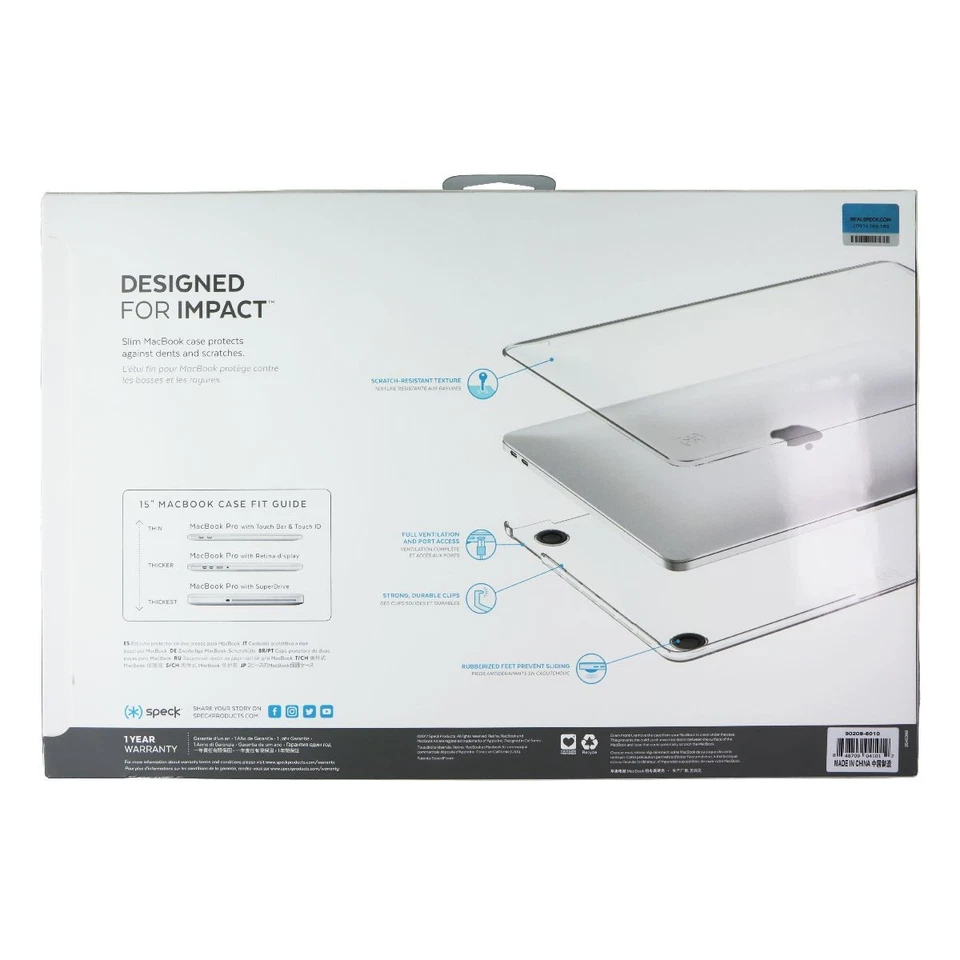 Funda Speck SmartShell para MacBook Pro 15 con Touch Bar - Wild Berry Purple Foto 2 de 2