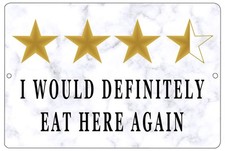 Rogue River Tactical Funny Sarcastic Kitchen Metal Tin Sign Wall Home Decor B...