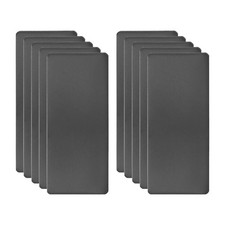 10pcs Metal Business Card 2x1x0.02" Oxidation Laser Engrave Adhesive Black