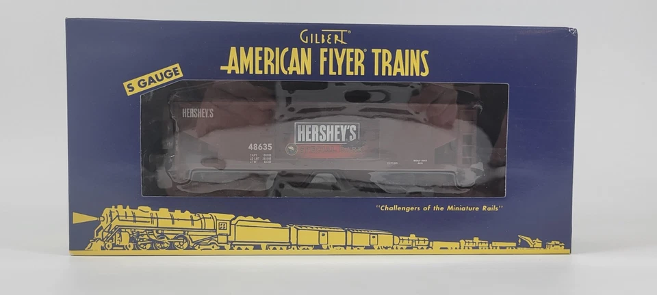 S-Gauge American Flyer Hershey's Special Dark Chocolate 6-48635 Hopper - NIB - Image 2 of 4