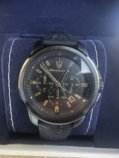 orologio usato uomo Maserati successo quadrante nero cinturino nero