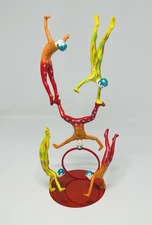 Vtg John Perry Equilique Acrobat Figurines Magnetic Sculpture (7 pieces) READ