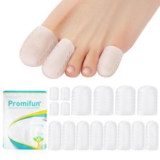 Promifun Toe Protectors for Women and Men, 16 Multi-size Pack of 16  , Clear