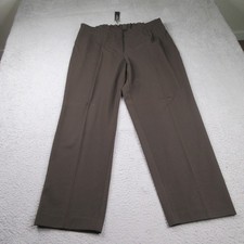Talbots Heritage Pants Womens 18W Brown Poly Stretch Relaxed Fit NEW NWT