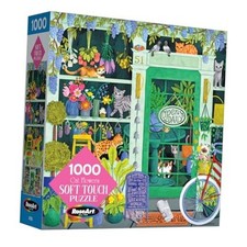 - Soft Touch - Cat Flowers - 1000 Piece Jigsaw Puzzle for Adults