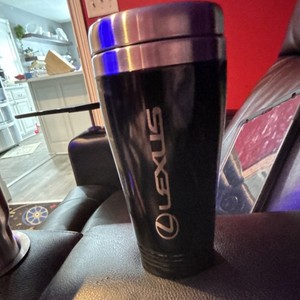 Lexus Black Stainless Steel Insulated Travel Mug Reusable Thermal Coffee Cup