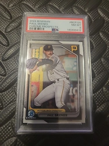 2024 Bowman Chrome Prospects Paul Skenes #BCP-125.   PSA 8