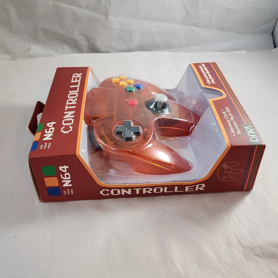 CIRKA  Fire Orange Controller Gamepad  for N64 Nintendo 64  - Image 3 of 4