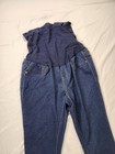 Blue Savvy Maternity Jeans L Women Blue Over Belly Stretch Panel Skinny Denim  — photo 3