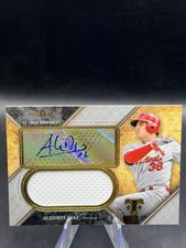 2017 Topps Triple Threads Jumbo Relics /75 Aledmys Diaz Auto #UAJR-AZ
