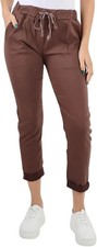 Womens Lagenlook Italian Magic Pants Ladies Casual Stretch Jogger Style Trousers
