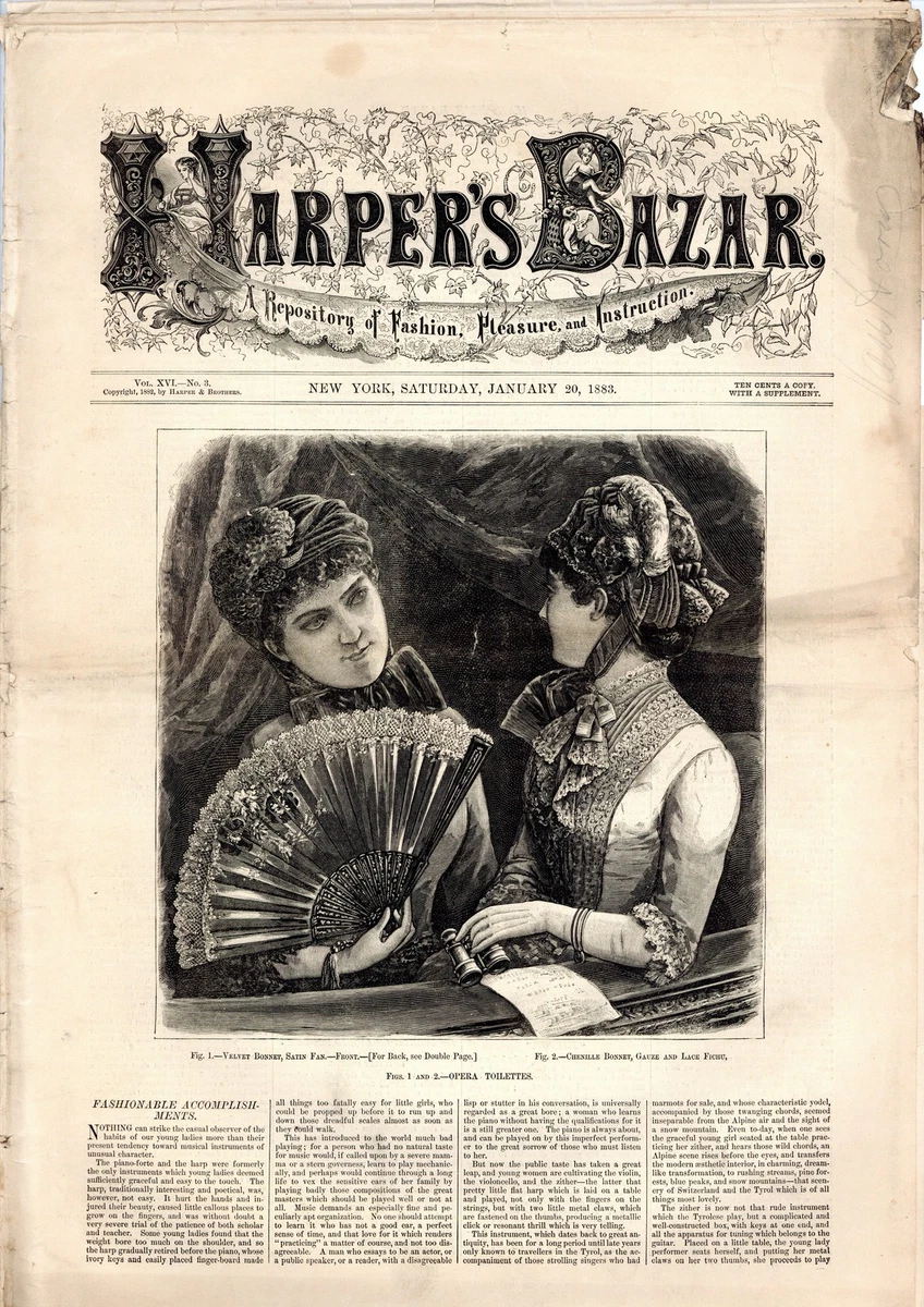 Harper's Bazaar Magazines 1850-1899 for sale - eBay