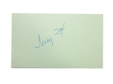Terry fox Signed 3 x 5 Index Card Auto