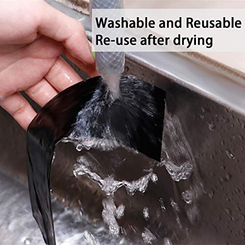 Car Door Edge Guards Door Sill Protector 5D Carbon Fiber 2.7In x 33Ft Black - Picture 6 of 7