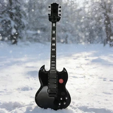 Black SG Electric Guitar HHH Pickups Floyd Rose Bridge Mahogany Body&Neck Solid