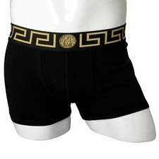 Versace Men's BlackGold Low Rise Trunk Underwear Versace Sz 8 US 2XL IT 56