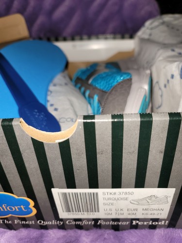 DR. COMFORT Meghan Women's Blue Gray Diabetic Athletic Shoes Sneakers Size 10M - Picture 2 of 5