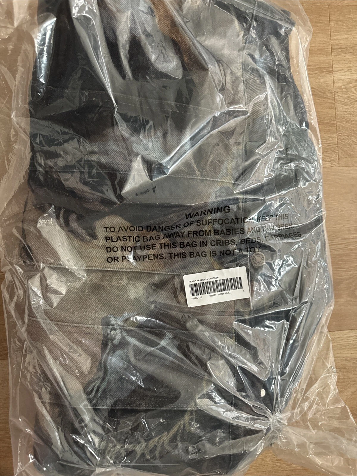 Veste camionneur Supreme x Frank Frazetta fausse peau de mouton taille L LIVRAISON RAPIDE