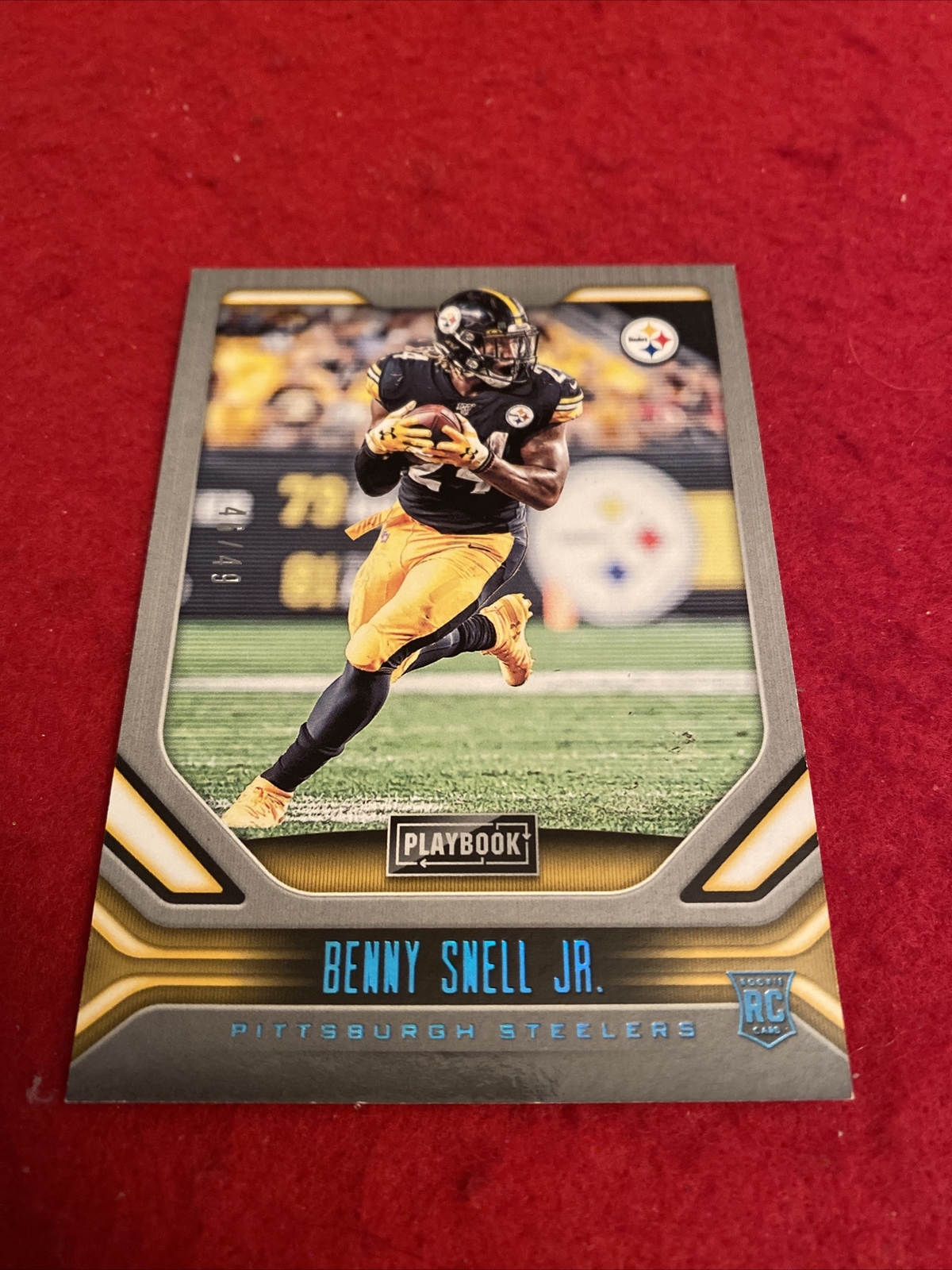 2019 Benny Snell Jr Playbook #128 (#’d 46/49) RC Rookie