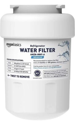 2-Pk Amazon Basics GE MWF Refrigerator Water Filter Advanced ASIN B07CH5M6XF