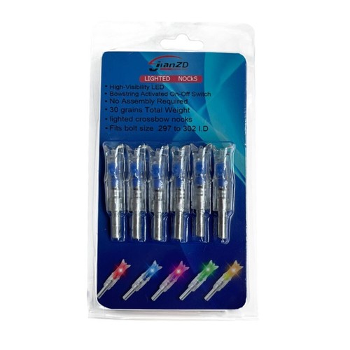 6PCS Lighted Nocks for Crossbow with .300/7.62mm Inside Diameter Arrow DIY - Picture 11 of 19
