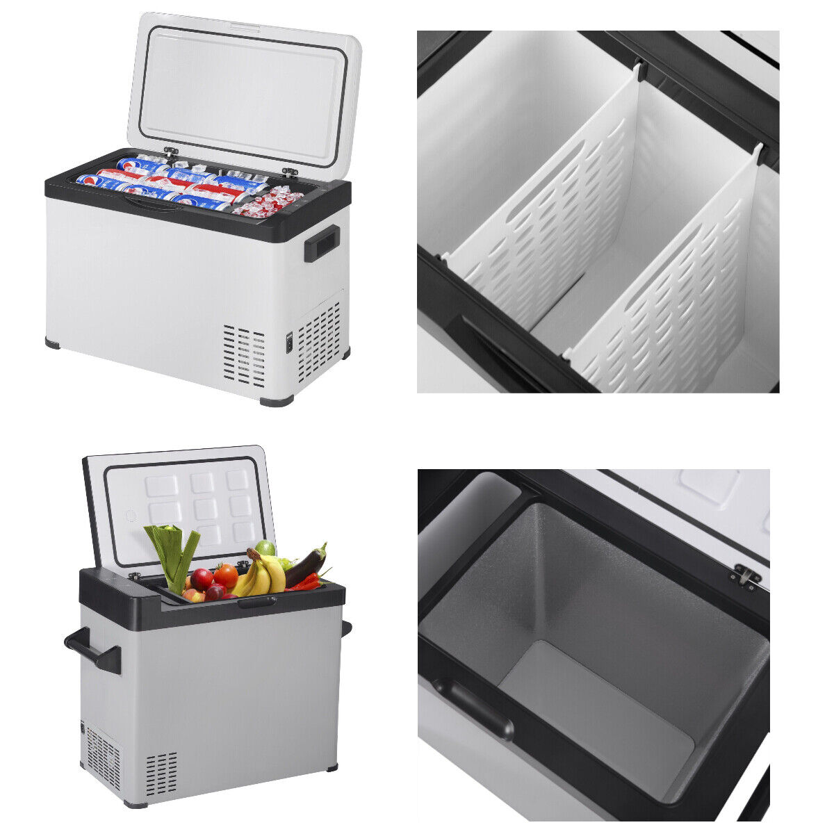 EUGAD 30L Kühlbox Kompressor Mini Kühlschrank für Auto tragbar Gefrierbox  12/24V 