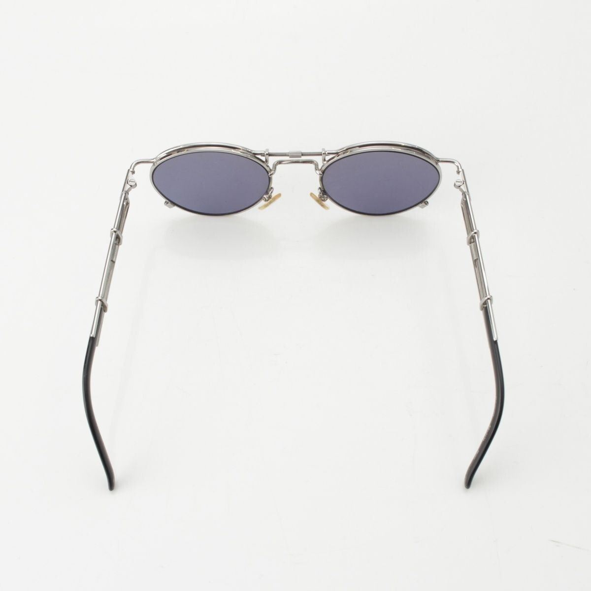 Jean Paul Gaultier JPG Screw motif cyberpunk metal sunglasses with
