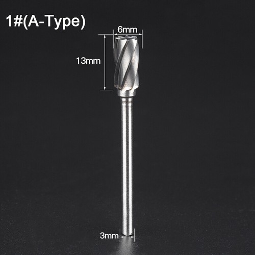 Punte fresatrice file bava rotante in carburo di tungsteno 6 mm gambo 3 mm per Dremel - Foto 5 di 16