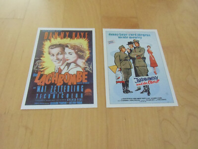 Cinema Filmkarten,Die Lachbombe,Jakobowsky und der Oberst, Danny Kaye,neu