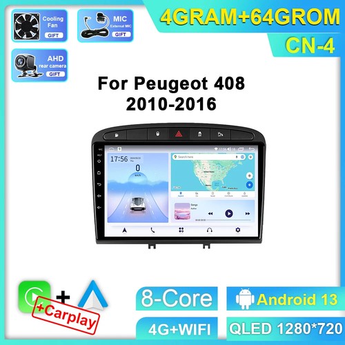 Autoradio 13.1" Android 12 per PEUGEOT 308 408 2010-2016 GPS NAVI 4G - Foto 14 di 32